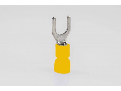 Káblová vidlička medená 6mm2 lisovacia izolovaná M6 SV6
