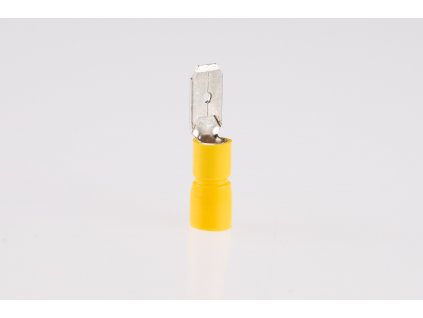 Káblový kolík medený 6mm2 lisovací izolovaný žltý SCS6