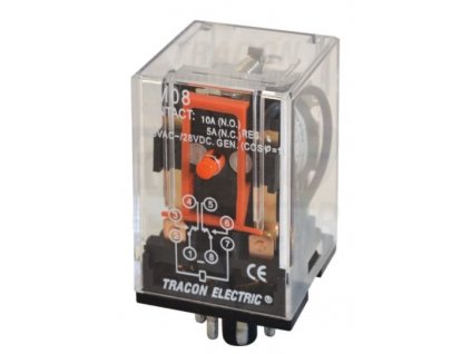 Priemyselné relé 24V AC 2xCO RM08-24AC