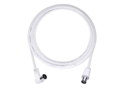 Koaxiálny kábel 5m účastnícka šnúra biela SSN1205E