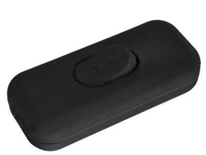 Medzišnúrový vypínač čierny PF-SB