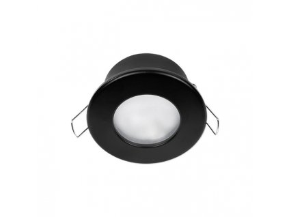 Bodové svietidlo okrúhle pevné čierne s objímkou GU10 IP44 PL4872