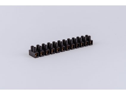 Svorkovnica prístrojová 12x2,5mm2 16A čierna SF3A-H