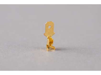 Neizolovaný mosadzný lisovací kolík plochý 2,8x0,5mm 0,5-1mm² CS3