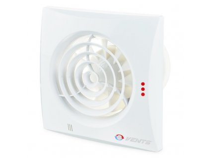 Tichý ventilátor domový 97m3/h 100QUIETTH časový spínač hygrostat guličkové ložisko