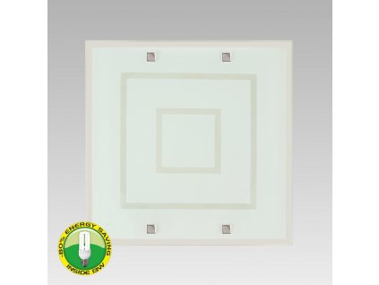 ACROSS stropné/nástenné štvorcové svietidlo sklenené 400x400 2xE27 1379