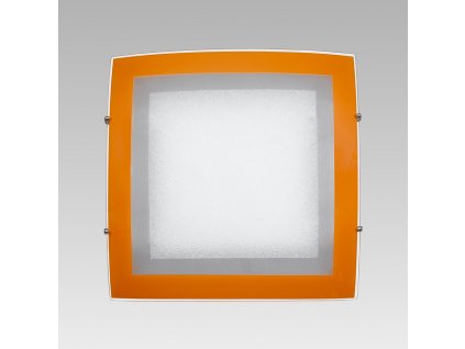 ARCADA stropné štvorcové svietidlo sklenené oranžové 310x310 1xE27 45002