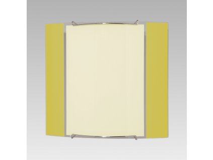 CEILING nástenné štvorcové svietidlo sklenené žlté 1xE27 1350
