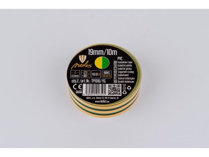 Izolačná páska žlto-zelená 10mx19mm TP1910YG