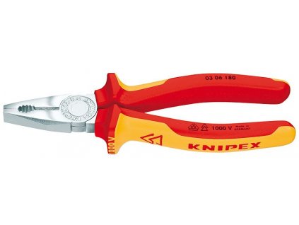 Kombinované kliešte VDE 1000V 180mm 0306180 KNIPEX