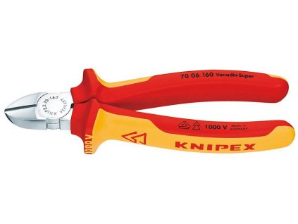 Bočné cvikacie kiešte chrómované 1000V 180 mm 7006180 KNIPEX