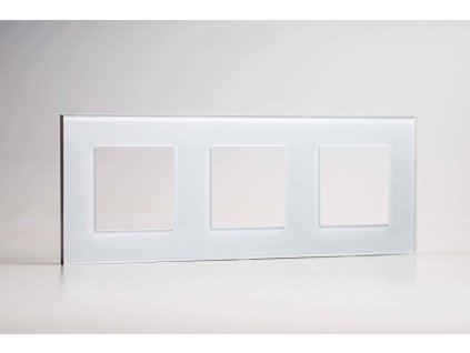 3-rámček sklenený biely vodorovný PL4724