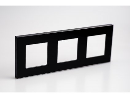 3-rámček sklenený čierny vodorovný PL4589