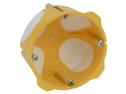 Zvukotesná krabica do sadrokartónu ø68x40mm žltá KPL 64-40/LD_NA