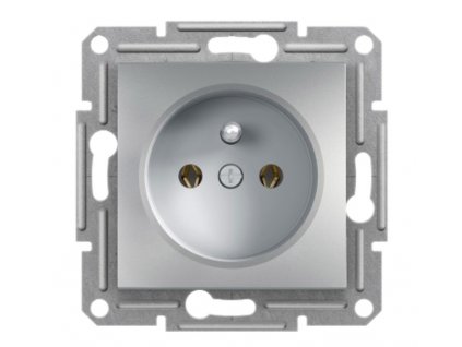 1-zásuvka bez cloniek ASFORA BS aluminium EPH2800161