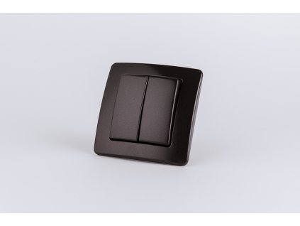 Vypínač č.5 TEM EKONOMIK BS čierny SE50NB-U