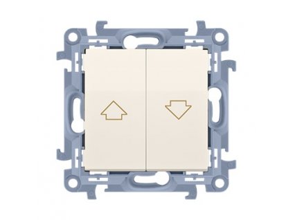 Žalúziové tlačidlo KONTAKT SIMON 10 SS béžové CZP1.01/41