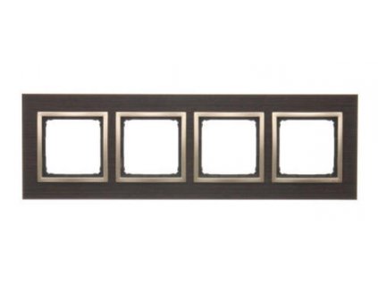 4-rámček Simon54 NATURE wenge/zlato drevený DRN4/85