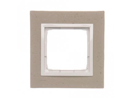1-rámček Simon54 NATURE svetlý betón/biela betónový DRN1/91