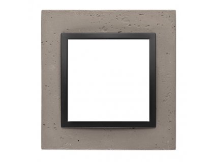 1-rámček Simon54 NATURE tmavý betón/čierna betónový DRN1/98