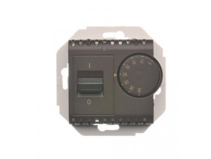 Termostat s vnútorným senzorom Simon54 PREMIUM/NATURE SS hnedý DRT10W.02/46