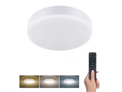 LECCE LED svietidlo na povrch 36W 60lm/W nastaviteľná farba svetla 3000-4000-6500K s diaľkovým ovládačom biele WO798