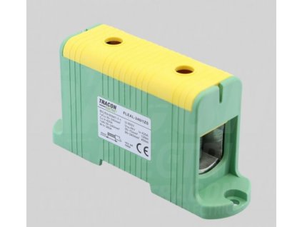 Rozvodná odbočná svorkovnica na povrch 1x35-240mm² žlto-zelená FLEAL-240/1ZS