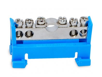 1-pólový rozbočovací mostík "N" 4x16+1x25mm N4/1X25 modrý