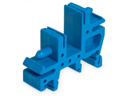 Držiak pre 2 mosadzné svorkovnice 1,5-16mm² plastový modrý E02N ELCON
