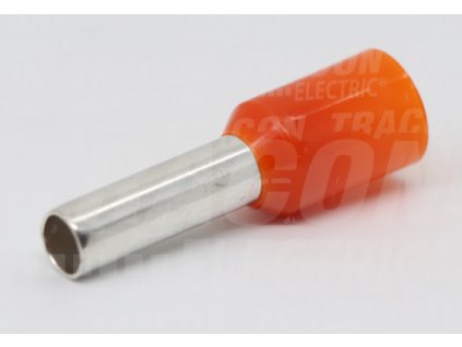 Oranžová izolovaná lisovacia dutinka L=16,5mm 1x4mm E19