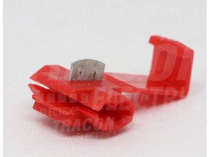 Izolovaný zárezový rozbočovač CU červený 0,5-1mm² PL