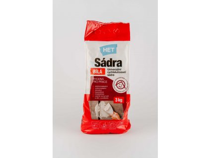 Sádra biela 3kg HET