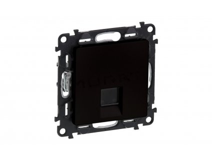 Dátová 1-zásuvka 1xRJ45 Cat.5e UTP VALENA LIFE čierna 756340