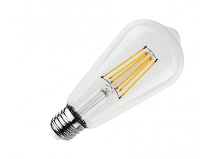 Dekoračná LED žiarovka E27 12W 3000K ST64 filament ZLF915 NEDES