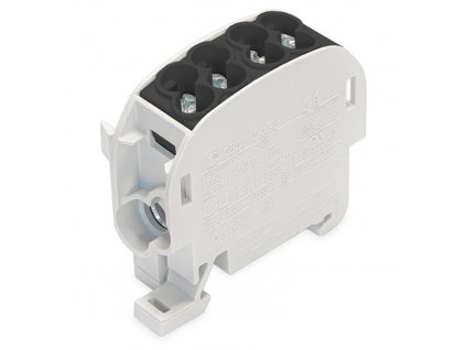 Rozbočovacia krytá svorka AL/CU 1P 2x25 -> 2x16 HLAK25/16 1S čierna HORA