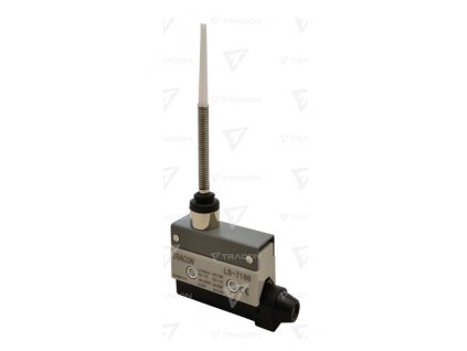 Koncový spínač s pružinovou pákou a plastovým hrotom 1xCO 2A/230V IP40 LS7166