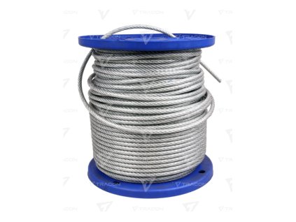 Oceľové lano s PVC obalom 3mm DKOT3