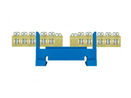 1-pólový rozbočovací mostík "N2x5" nulový modrý E.4131 PAWBOL