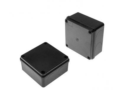 Montážna krabica na povrch 100x100x50 IP65 čierna S-BOX 116C