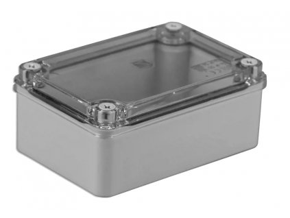 Montážna krabica na povrch 150x110x70 IP65 transparentná sivá S-BOX 316-P