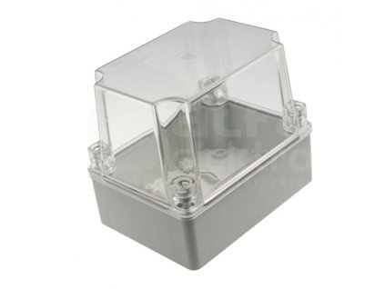 Hlboká montážna krabica na povrch 150x110x140 IP65 transparentná sivá S-BOX 316H-P