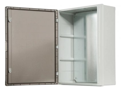 Rozvodná skriňa na povrch bez modulov 511x711x253mm dymové dvierka IP65 C.1604-P