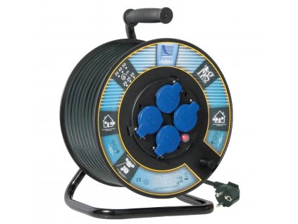 Predlžovací kábel 30m na bubne 4x230V H05RR-F3G 1,5mm IP44 B.1116-300G-30