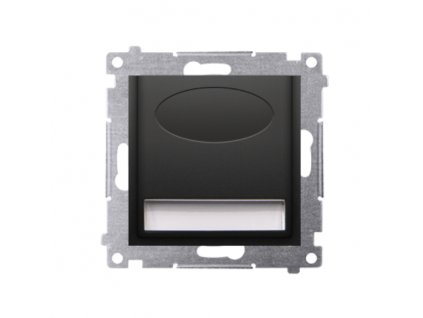 Orientačné LED svietidlo do krabičky Simon54 PREMIUM/NATURE SS 0,9W 4200K čierne DOSB.01/49