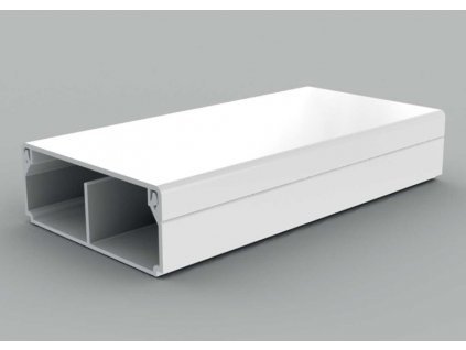 Lišta biela 50x20mm 2m s jednou prepážkou LHD 50X20/1_HD KOPOS