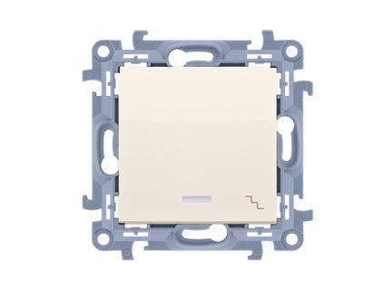 Vypínač č.6 KONTAKT SIMON 10 SS podsvietený piktogram béžový CW6L.01/41