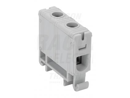 Rozvodná odbočná svorkovnica na DIN lištu 1x2,5-35mm² sivá FLEAL-35/1