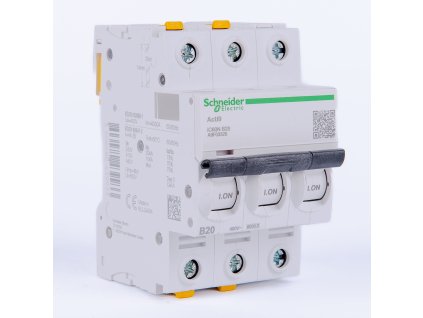 Istič 3P B20A iC60N 6kA AC/DC A9F03320 Schneider