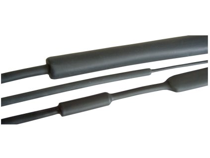 Čierna zmršťovacia bužírka s lepidlom 12/3mm 3:1-4:1 1m ZS12/3R