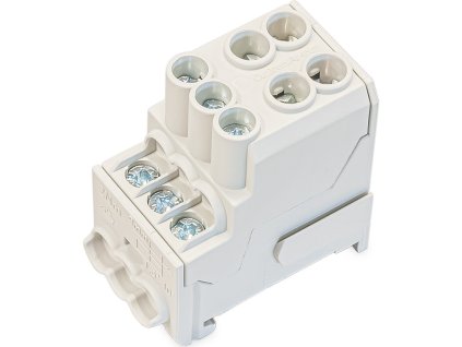 Krytá stupačková svorkovnica 1P 2x2,5-25mm² + 6x1,5-10mm² UVB 100A L HORA